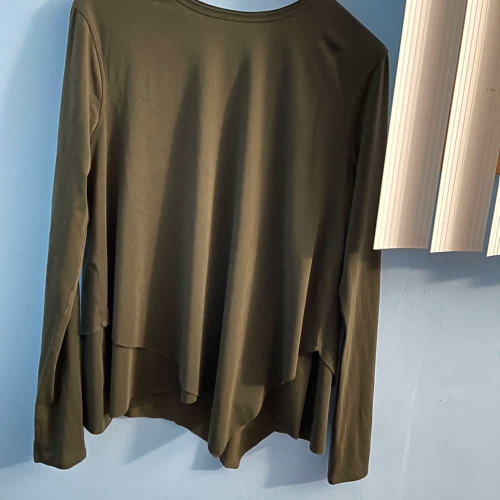 Lululemon olive green long sleeve top